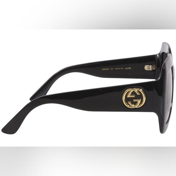 NEW GUCCI OVERSIZED SQUARE WOMEN'S SUNGLASSES GG0053SN 001 GUCCI EYEWEAR GG0053S - Picture 7 of 10